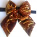 Papion de dama, rafinat, cu paiete, model Animal Print