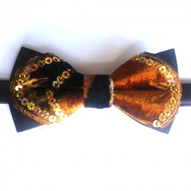 Papion rafinat, cu paiete, model Diamant Animal Print