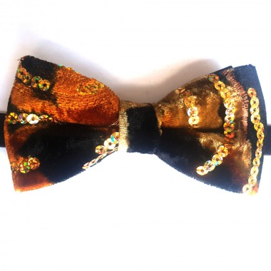 Papion rafinat, cu paiete, model Clasic Animal Print