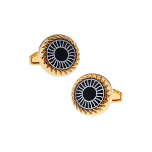 Butoni camasa, linia lux, model "Big Bang", montura aurie