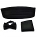 Set brau, papion, batista, negru