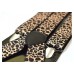Bretele negre model ANIMAL PRINT