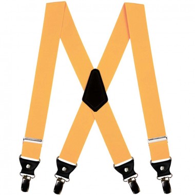 Bretele barbati galben mustar, duble, 4 cm