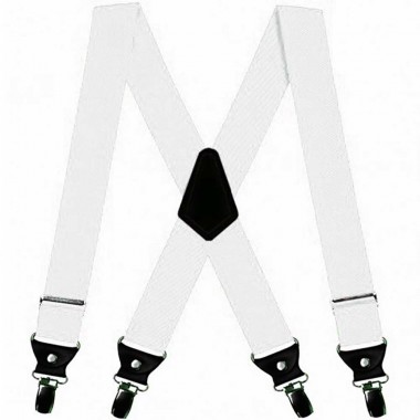  Bretele extra late albe, duble, 5cm