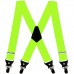  Bretele extra late verde neon, 5 cm, duble, 