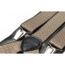 Bretele barbati crem cu patrate negre 322