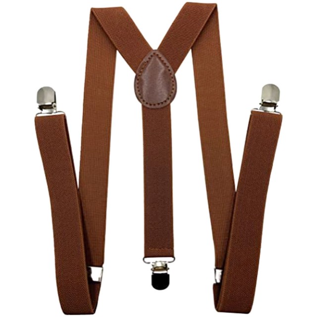 Bretele barbati maro, 3.5cm