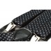 Bretele barbati negre model floral alb 319