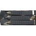 Bretele barbati negre model floral alb 319