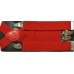 Bretele barbati rosii uni duble 317