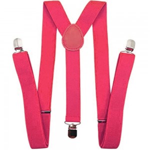 Bretele barbati roz fuchsia, 3.5cm