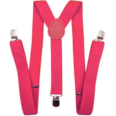Bretele barbati roz fuchsia, 3.5cm
