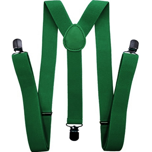 Bretele barbati verde imperial 3.5cm