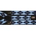 Bretele bleu cu romburi albe si bleumarin 348