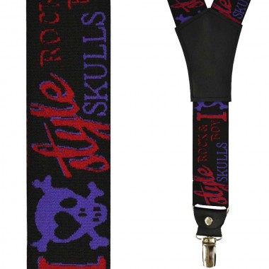 Bretele pantaloni barbati SKULLS 