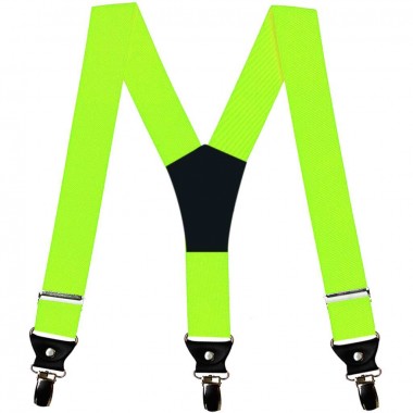  Bretele extra late simple, verde neon, 5 cm
