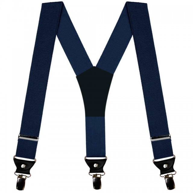 .Bretele barbati, bleumarin, simple