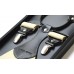 Bretele barbati albe crem uni 271