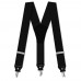 Bretele barbati, matase neagra, model Supreme Elegance