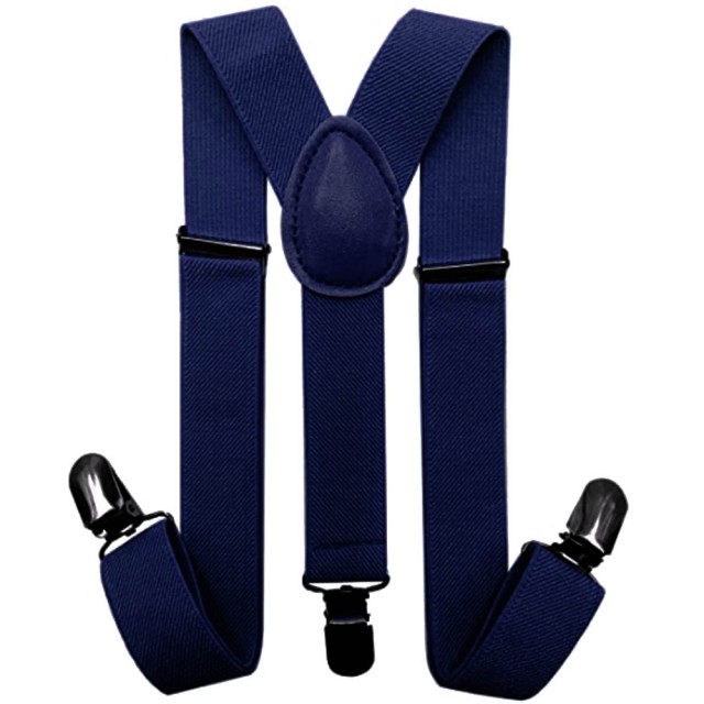 Bretele copii, bleumarin, uni 