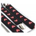 Bretele de dama, negre, model Be my Valentine