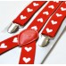 Bretele de dama, rosii, model Be my Valentine