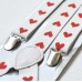 Bretele de dama, albe, model Be my Valentine