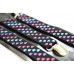 Bretele unisex, model Inimi colorate 177