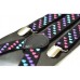 Bretele unisex, model Inimi colorate 177