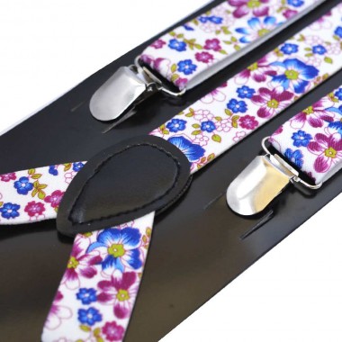 Bretele dama, model floral 1949