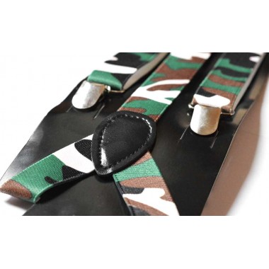 Bretele pantaloni camuflaj kaki 333