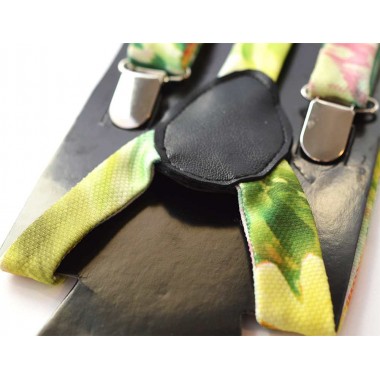 Bretele femei multicolore cu model floral 346