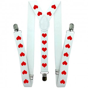 Bretele de dama, albe, model Be my Valentine