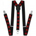 Bretele de dama, negre, model Be my Valentine