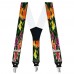 Bretele pantaloni personalizate, crini flori multicolore
