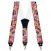 Bretele personalizate, model flori, trandafiri multicolori