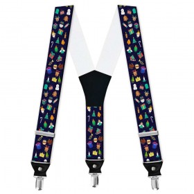 Bretele pantaloni personalizate, tematic  Craciun, design ornamente decorative