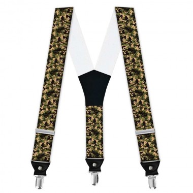 Bretele personalizate, model camuflaj Woodland	