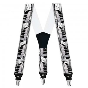 Bretele pantaloni personalizate instrumente muzicale pian