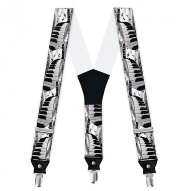 Bretele pantaloni personalizate instrumente muzicale pian
