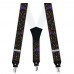 Bretele pantaloni personalizate, note muzicale colorate