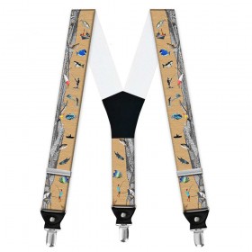 Bretele pantaloni personalizate, pescuit, fir intins