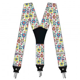Bretele barbati, imprimeu "Traditional Floral Multicolor"