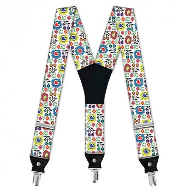 Bretele barbati, imprimeu "Traditional Floral Multicolor"