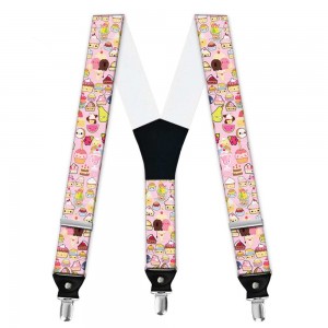 Bretele pantaloni personalizate, prajituri cu grimase