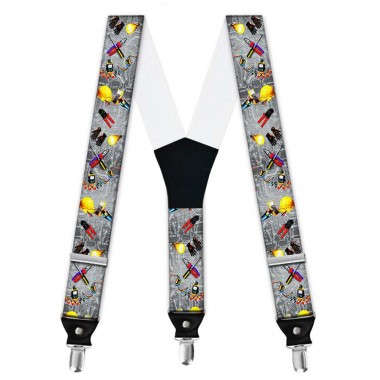 Bretele personalizate, model unelte electrician