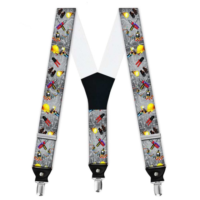Bretele personalizate, model unelte electrician