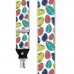 Bretele barbati personalizate, model oua colorate de Paste