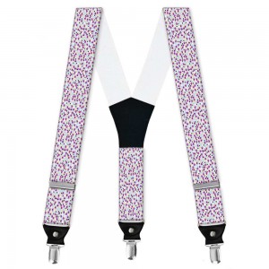 Bretele pantaloni personalizate, panselute, flori mici