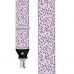 Bretele pantaloni personalizate, panselute, flori mici